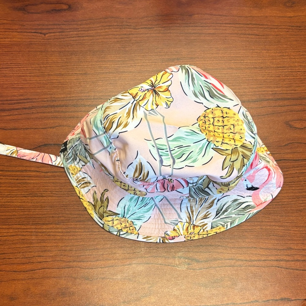 NWOT Deux par Deux Floral Pineapple Kids Bucket Hat